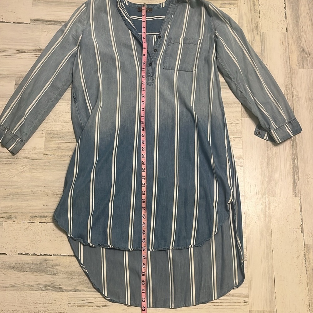 Luxology.  Size 14.  Jean shirt dress. - Picture 2 of 11